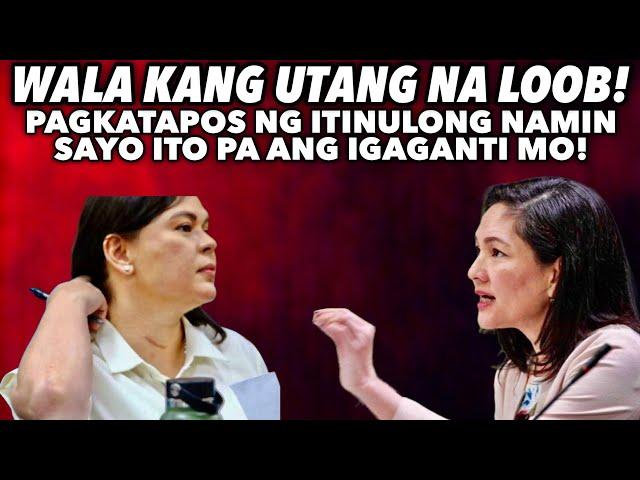 SARA DUTERTE IKINUWENTO ANG PUNOT DULO NG HIDWAAN NILA NI RISA HONTIVEROS!