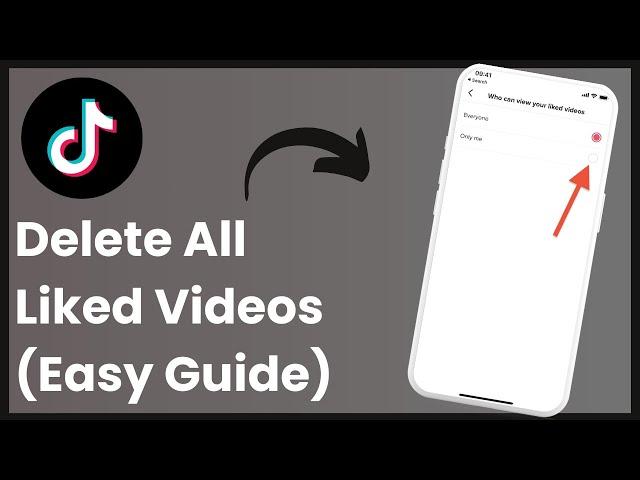 How To Delete All Liked Videos On TikTok !