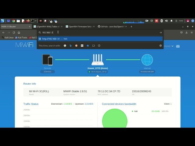 How to install openwrt to Xiaomi Mi 3c ,4c, 4a gigabit Router using Kali Linux 100% Working