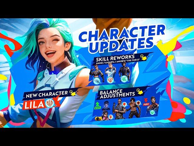 Free Fire All Character Ability Changes Ob46 Update | OB46 Update Character Ability Changes Ep -2