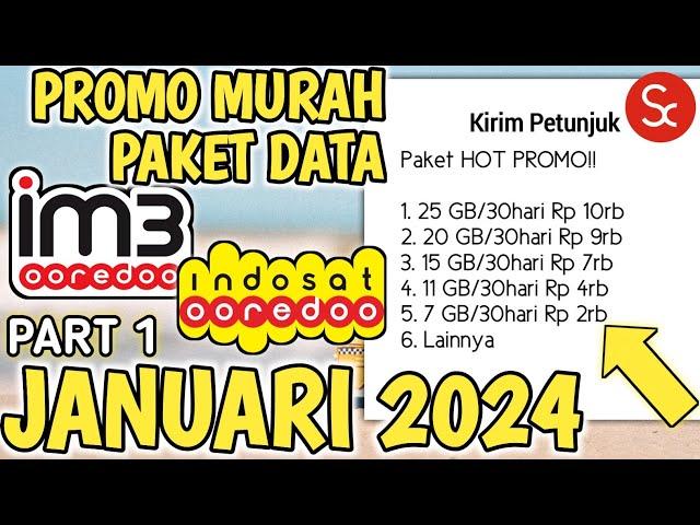 INFO 14 KODE DIAL IM3 PAKET MURAH INDOSAT TERBARU JANUARI 2024 PART 1 | Paket Data IM3 Murah 2024