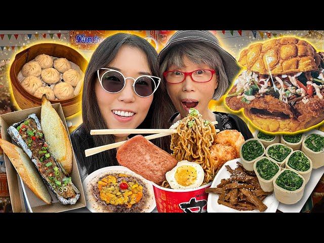 The BIGGEST NIGHT MARKET in North America! FOOD TOUR & Dim Sum