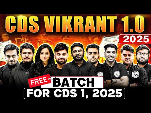 CDS Vikrant 1.0, 2025 - The Most Awaited Launch for CDS Aspirants is Finally Here! 