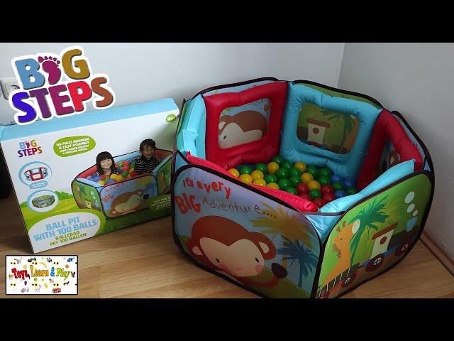 Big steps ball pit 100 balls, Unboxing - Fold & Unfold