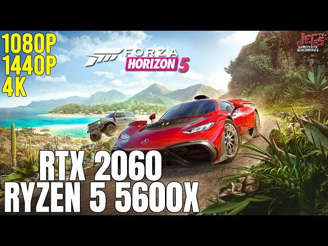 Forza Horizon 5 | Ryzen 5 5600x + RTX 2060 | 1080p, 1440p, 4K benchmarks!