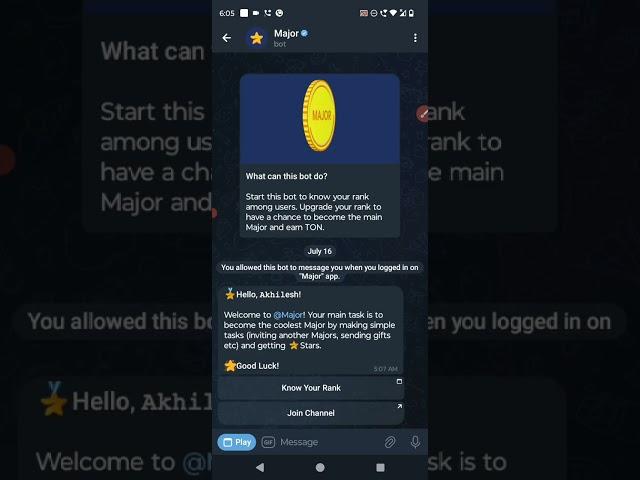 Earn Telegram Major star's ⭐ token | how to withdraw major stars token  | #toncoin #telegrambots