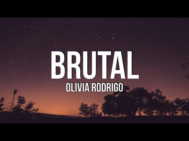 Olivia Rodrigo - brutal (Lyrics)