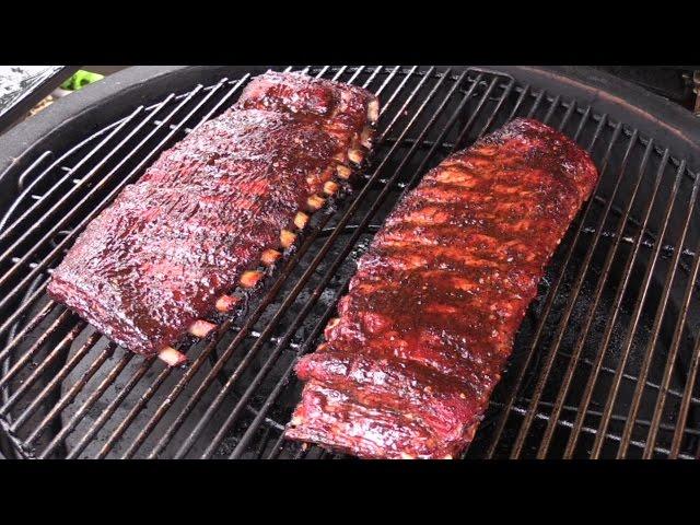 Lobel's Pork Ribs Smoked on the Kamado Joe