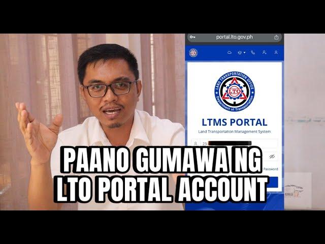 "PAANO GUMAWA NG LTMS "LTO" PORTAL ACCOUNT?"