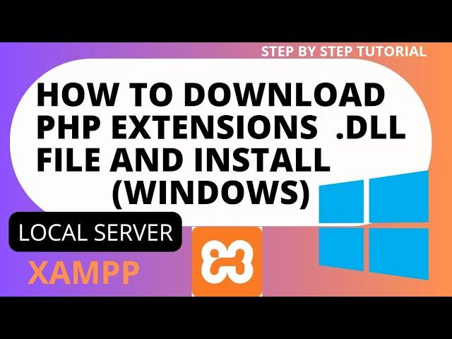 How to Download PHP extensions .dll file and install php extension in localhost xampp| windows 10