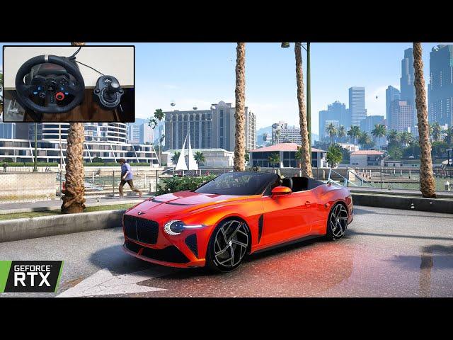 GTA 5 Bentley Mulliner Bacalar 2021 - Logitech G29 Gameplay