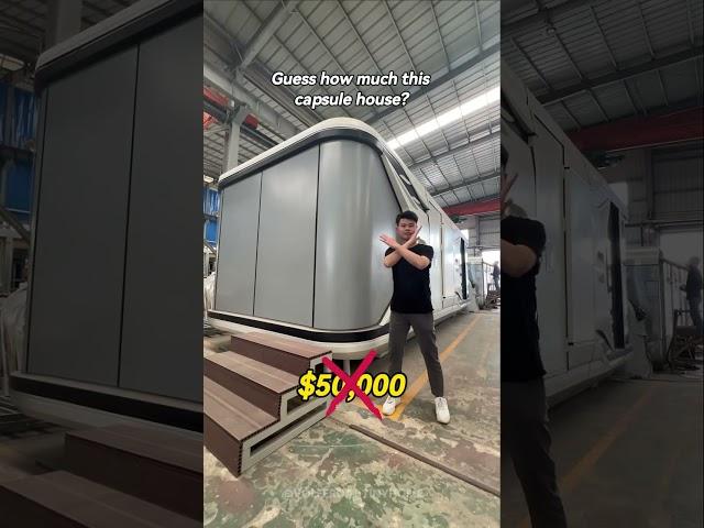 Guess how much this capsule house?#tinyhouse  #volferda #volferdacapsulehouse #modularhouse