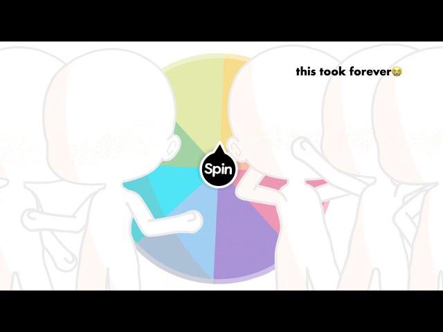 Spin the Wheel Oc Challenge | BIG friend group | [Gacha Club]