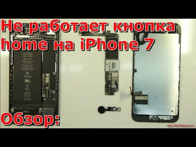 Часть 1 почему не работает кнопка Home iPhone 7, замена хоме, не работает touch id на айфоне 7