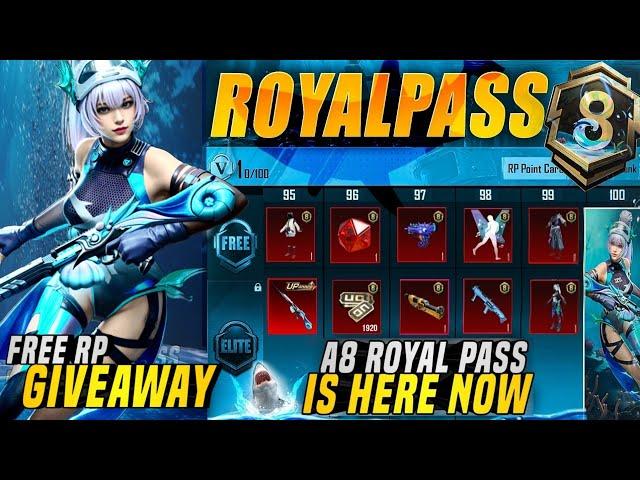 A8 Royal Pass Is Here | Free Maxed Out Free Upgraded SLR Skin | Free RP Giveaway | PUBGM