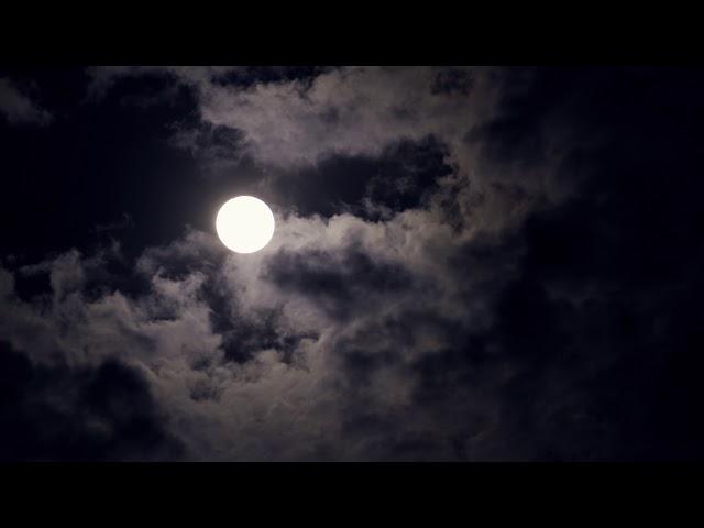 Royalty Free 4K Moon and Clouds