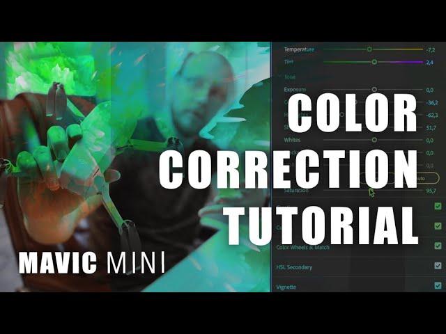 Mavic mini COLOR CORRECTION / GRADE  TUTORIAL