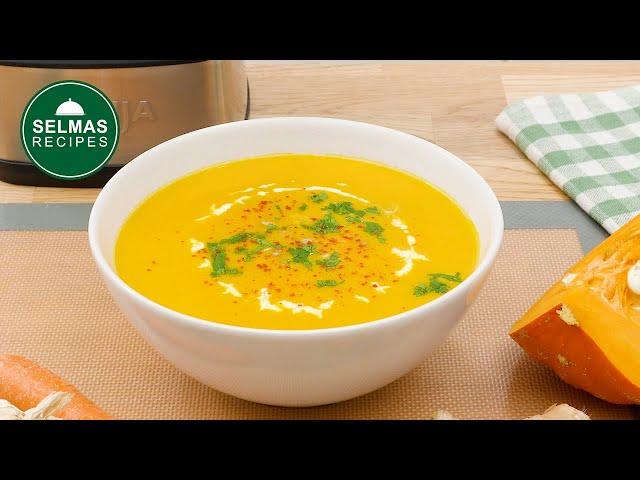 Pumpkin soup with coconut milk  vegan recipes