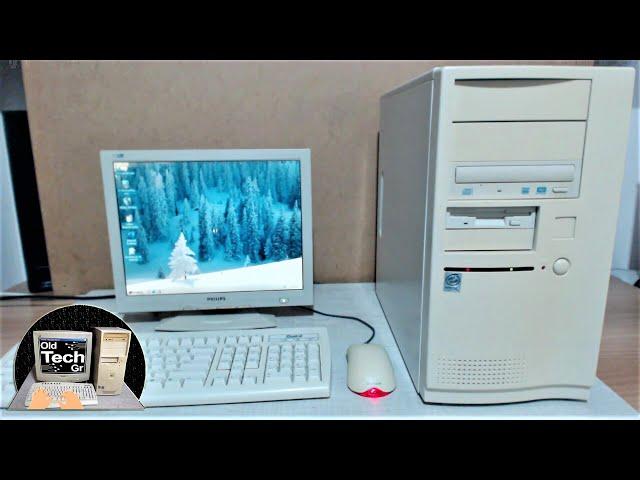 ECS PC P6BAT-A+ VIA Apollo Pro+ Nvidia TNT2 M64 Start Windows 2000 in the Year 2024 - Short Video