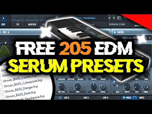 205 FREE SERUM PRESETS | Future House, Deep House, Tech House, STMPD Style and more! 