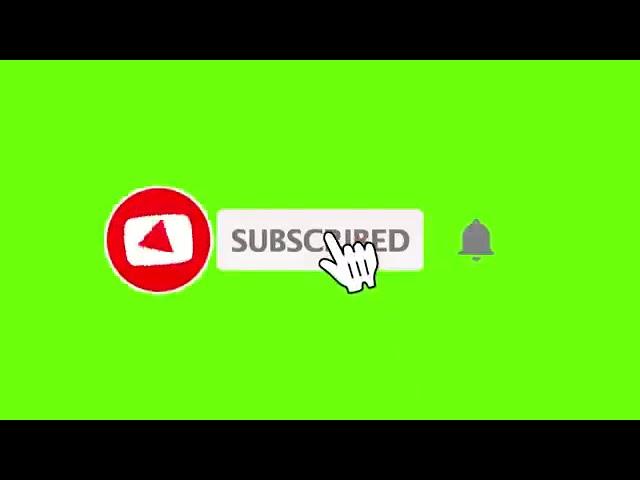 YouTube green screen subscribe button animation in 5 seconds with bell sound || No copyright360p