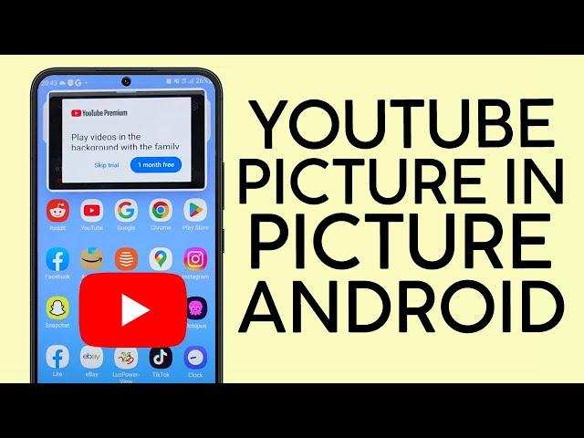 How to Play Youtube App on Picture in Picture Mode on Samsung Galaxy Phone (2023)