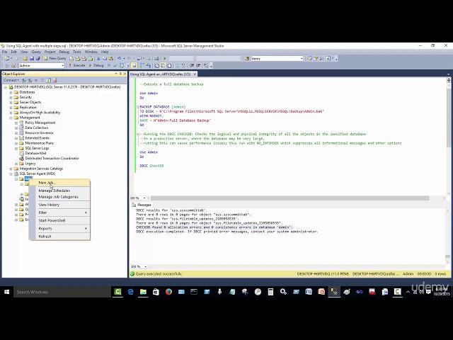 037 Using SQL Server Agent with multiple steps