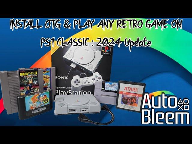 How to : Mod a PS1 Classic to play ANY RETRO GAME #OTG #Autobleem #ps1classic #mod #ps5