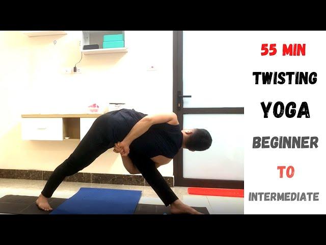 Twisting Yoga | Beginner To Intermediate Level | 1 Hour class