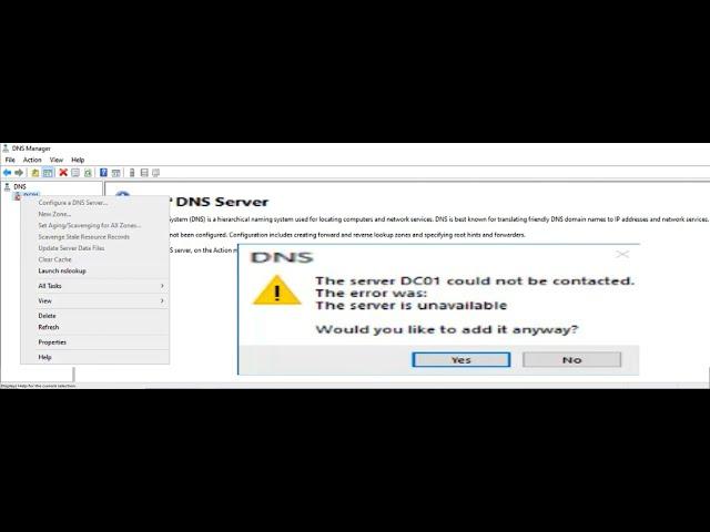 How to Solve DNS Server Access Denied Server Cannot Be Contacted or Is Unavailable