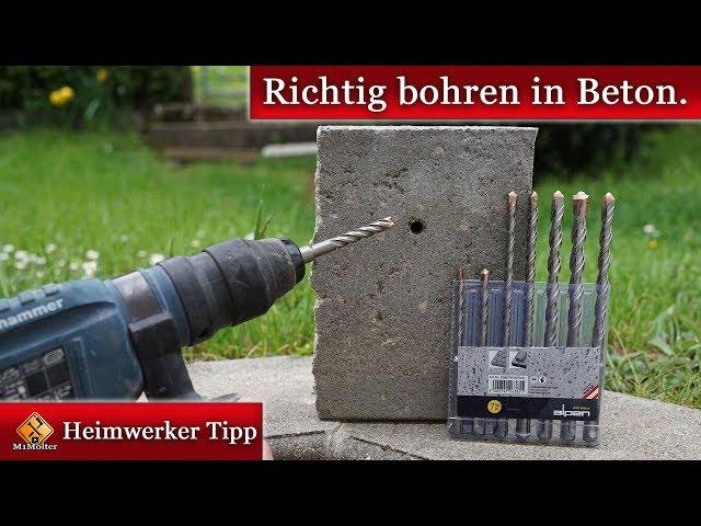 Richtig bohren in Beton / Was ist beim Bohren zu beachten?