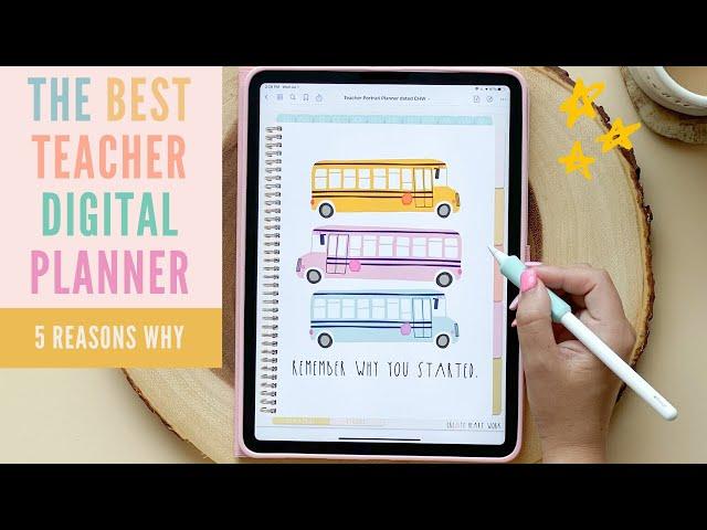 The Best Teacher Digital Planner | #1 Teacher Digital Planner | Digital Planner for Goodnotes 5