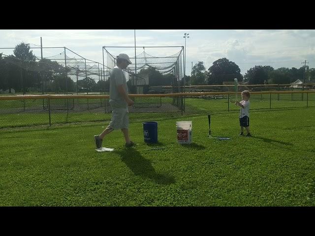 3 year old hitting Home runs!