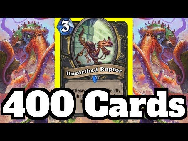 DRAWING 400 CARDS! The Ultimate Octosari YES Rogue! | Hearthstone