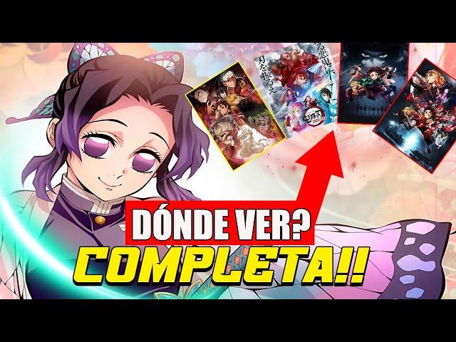 DÓNDE VER *KIMETSU NO YAIBA* COMPLETA! (TEMPORADAS 1-2-3-4)