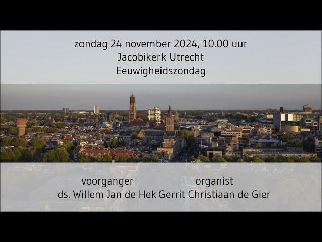 Bij U te gast | live kerkdienst | zondag 24 november | 10.00 uur