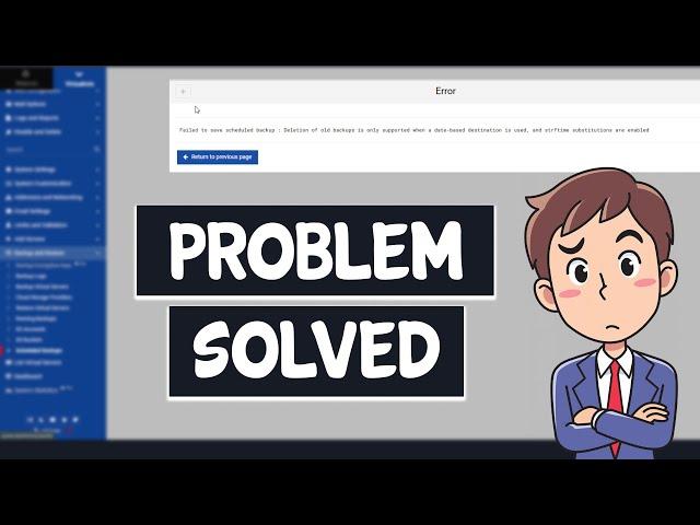 [Solved] How to Fix - Failed to save scheduled backup Virtualmin