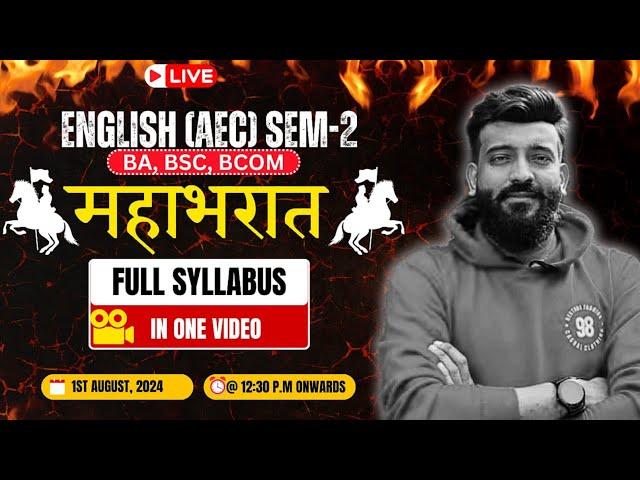 ||English AEC Mahabharat||FUll syllabus||All chapters||