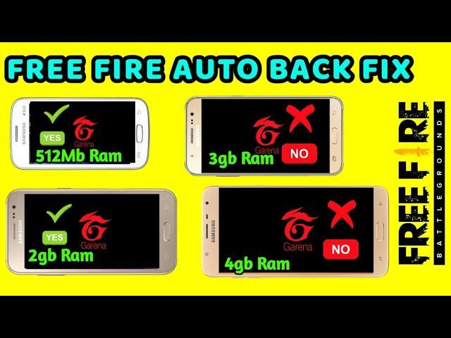 FREE FIRE AUTO BACK IN SAMSUNG J2 | FREE FIRE AUTO BACK PROBLEM SOLUTION