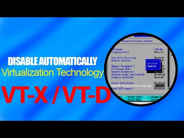 After Restarting the PC VIRTUALIZATION TECHNOLOGY VT-x Turn off Automatically! Why? ‍️