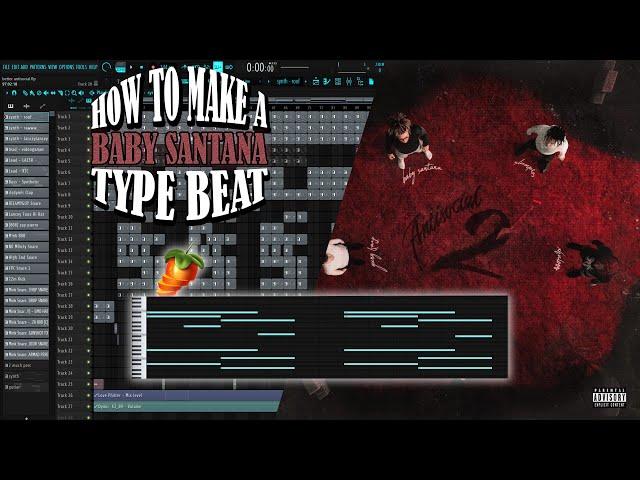 How to make HARD beats for Babysantana & Slump6s "Antisocial 2" | FL Studio Tutorial