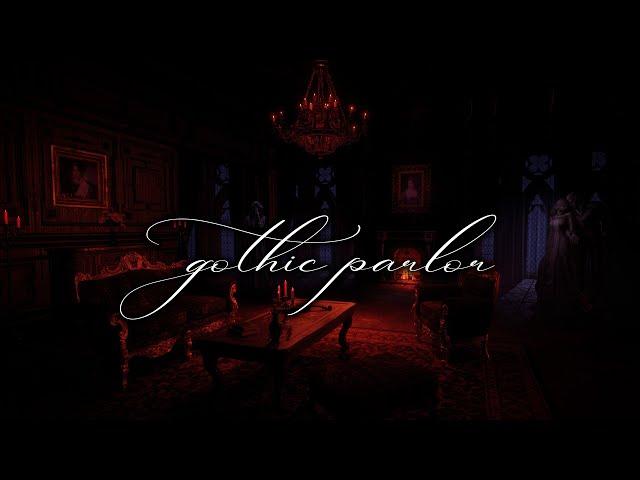 Dark Academia Piano, Cello, and Choir | Relaxing in a Gothic Parlor Room on a Stormy Night