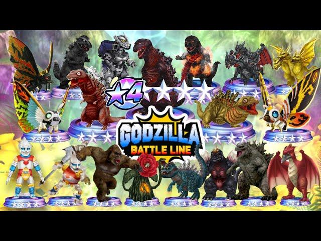 New Shin Godzilla 2016 ALL 4 LEGENDARY BATTLE UNITS UNLOCK Godzilla battle line 哥斯拉战线 ジェットジャガー