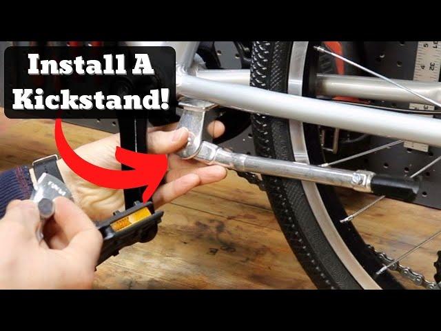 Add a Kickstand To Your Bike  [ Bell Kickstand Install ]