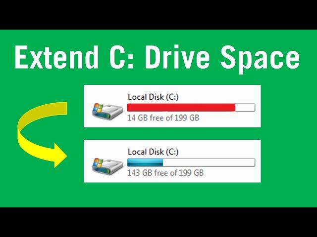 How to extend c drive in windows 7