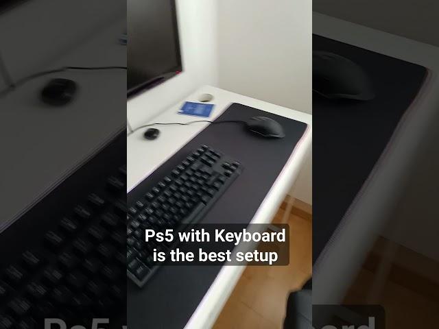 Ps5 with Mouse and Keyboard ist the best Setup #setup #shorts #viral