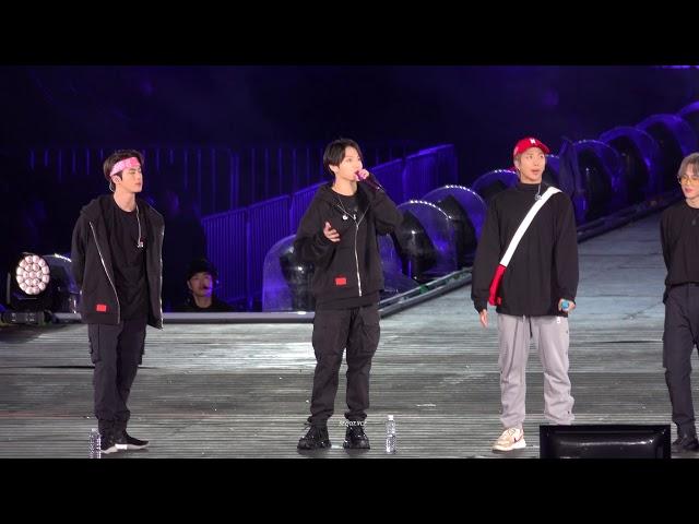 191029 SPEAK YOURSELF FINAL ENDING MENT 정국직캠 Full ver./ BTS JUNGKOOK FOCUS