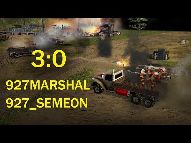 C&C Generals Zero Hour Project Raptor War Commanders 9.1.20 | 927MARSHAL BOSS vs 927 Semeon АОП