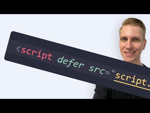 How to Link to an External JavaScript File PROPERLY in HTML (defer)
