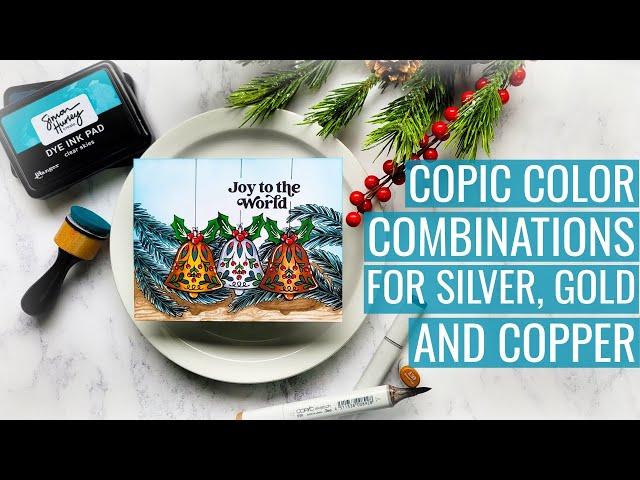 Copic Color Combinations For Gold, Silver, and Copper: Don't Force It